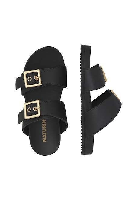 Sandales en cuir cendy Noir- 4 - vertbaudet enfant 