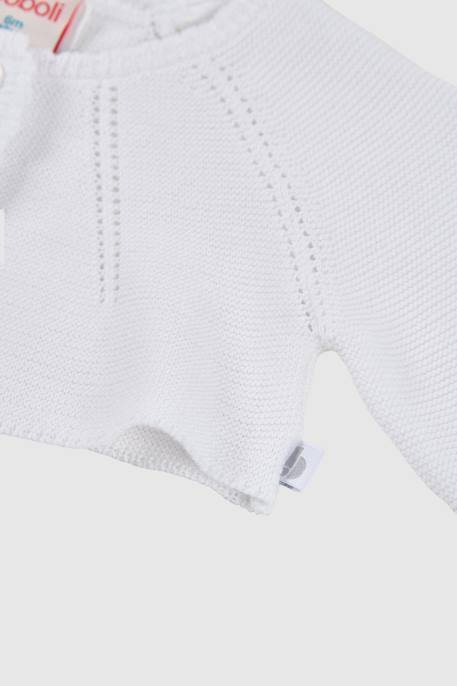 Boléro bébé coton Blanc 4 - vertbaudet enfant 