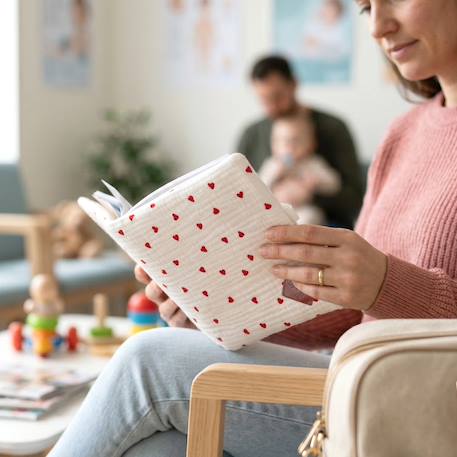 Protège carnet de santé  lovio Bleu+Rouge 6 - vertbaudet enfant 