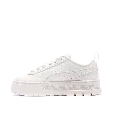 Baskets basses  à lacets Blanc+Blanc or 2 - vertbaudet enfant 