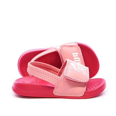 Sandales fille backstrap Rose+Rose blanc 1 - vertbaudet enfant 