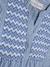 Robe à motif zigzag, doublée, fille, DANAMADE bleu 3 - vertbaudet enfant 