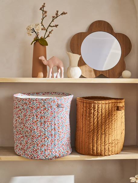 Lot 2 paniers RETRO FLOWER cannelle 2 - vertbaudet enfant 