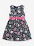 Robe à imprimé fleuri et ceinture fille DANAMADE marine 1 - vertbaudet enfant 
