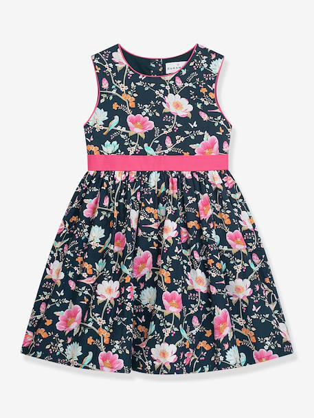 Fille-Robe à imprimé fleuri et ceinture fille DANAMADE