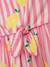 Robe sans manches, rayures & citrons fille DANAMADE rose dragée 3 - vertbaudet enfant 