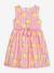Robe sans manches, rayures & citrons fille DANAMADE rose dragée 1 - vertbaudet enfant 