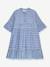 Robe à motif zigzag, doublée, fille, DANAMADE bleu 1 - vertbaudet enfant 