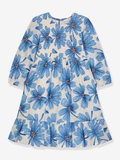 -Robe à motif fleuri, manches longues, fille, DANAMADE