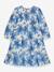 Robe à motif fleuri, manches longues, fille, DANAMADE bleu 1 - vertbaudet enfant 