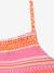 Robe à motifs floraux et géométriques fille DANAMADE orange 3 - vertbaudet enfant 