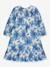 Robe à motif fleuri, manches longues, fille, DANAMADE bleu 2 - vertbaudet enfant 