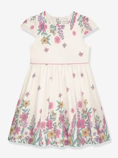 -Robe imprimé fleuri à manches courtes, fille DANAMADE