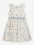 Robe d'été à motif fleuri, taille smockée fille DANAMADE pêche 1 - vertbaudet enfant 