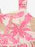 Robe d'été, volants, imprimé palmiers fille DANAMADE rose 3 - vertbaudet enfant 