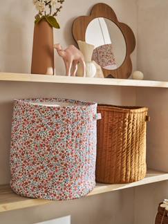 Chambre et rangement-Lot 2 paniers RETRO FLOWER