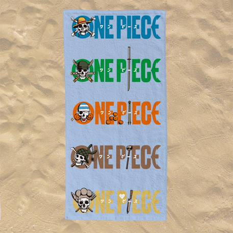 Serviette de plage one piece coton Bleu 1 - vertbaudet enfant 