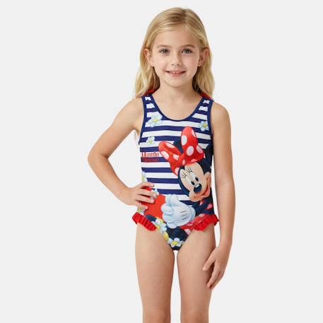 Maillot de bain 1 pièce avec jupe et imprimé minnie Marine 3 - vertbaudet enfant 