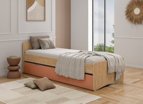 Lit gigogne lena Terracotta 1 - vertbaudet enfant 