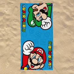 Linge de maison et décoration-Linge de bain-Serviette de plage super mario coton