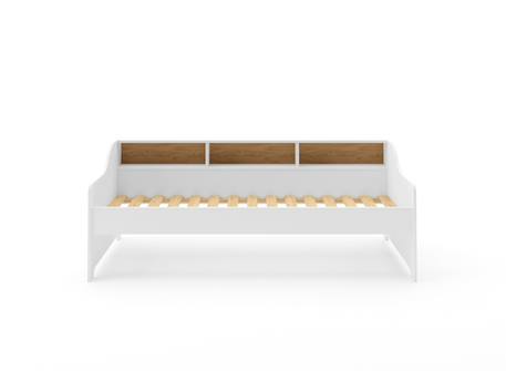 Lit banquette avec rangement 90x200 Blanc 4 - vertbaudet enfant 