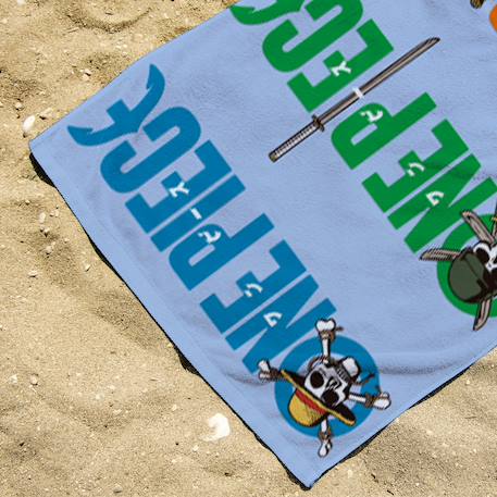 Serviette de plage one piece coton Bleu 2 - vertbaudet enfant 