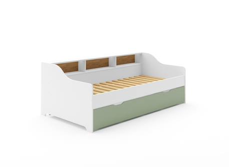 Lit gigogne avec rangement achille Vert 6 - vertbaudet enfant 