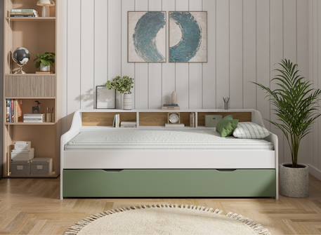 Lit gigogne avec rangement achille Vert 3 - vertbaudet enfant 