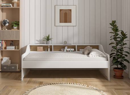 Lit banquette avec rangement 90x200 Blanc 2 - vertbaudet enfant 