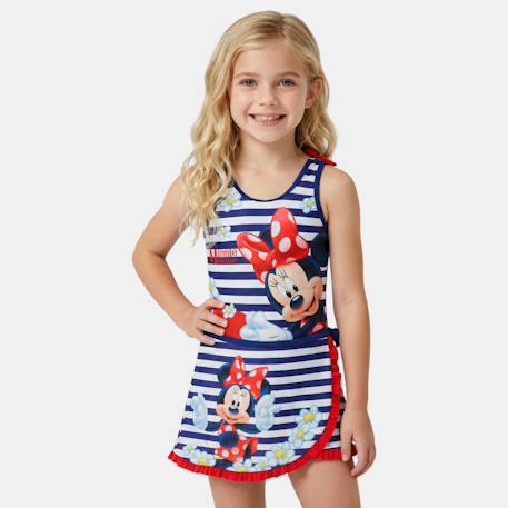 Maillot de bain 1 pièce avec jupe et imprimé minnie Marine 1 - vertbaudet enfant 