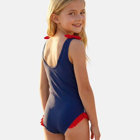 Maillot de bain 1 pièce avec jupe et imprimé minnie Marine 4 - vertbaudet enfant 