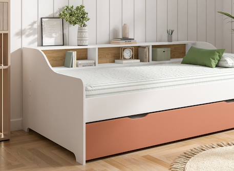 Lit gigogne avec rangement  achille Terracotta 5 - vertbaudet enfant 