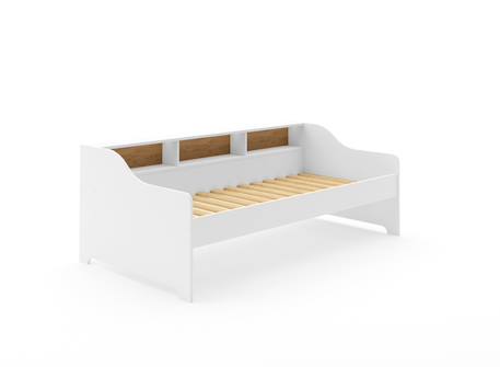 Lit banquette avec rangement 90x200 Blanc 5 - vertbaudet enfant 