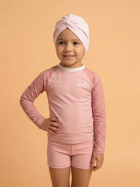 Turban de bain réversible anti-uv fille Blanc+Bleu / rose / bleu+Jaune citron+Rose+Rose bonbon+Violet 6 - vertbaudet enfant 