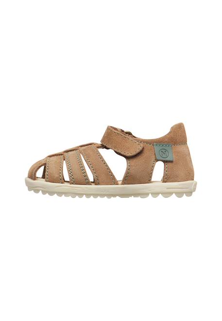 Sandales semi see Marron-sage+Vert-jaune 3 - vertbaudet enfant 