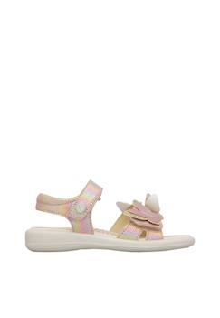 Chaussures-Sandales en cuir avec des papillons appliqués maudi