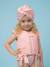 Turban de bain réversible anti-uv fille Blanc+Bleu / rose / bleu+Jaune citron+Rose+Rose bonbon+Violet 15 - vertbaudet enfant 