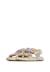 Sandales en cuir avec des fleurs numees 2. Blanc-+Rose poudré- 5 - vertbaudet enfant 