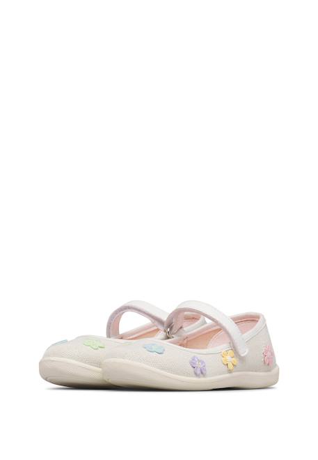 Ballerines en tissu malilia Blanc- 5 - vertbaudet enfant 