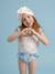 Turban de bain réversible anti-uv fille Blanc+Bleu / rose / bleu+Jaune citron+Rose+Rose bonbon+Violet 3 - vertbaudet enfant 