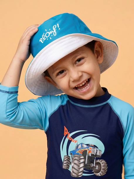 Ensemble anti-uv garçon : monster truck Bleu / bleu / ciel 2 - vertbaudet enfant 
