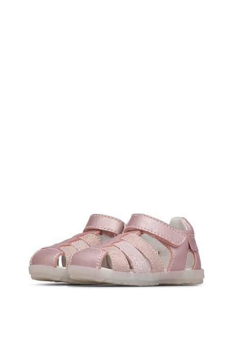 Sandales semi see Rose poudré- 5 - vertbaudet enfant 