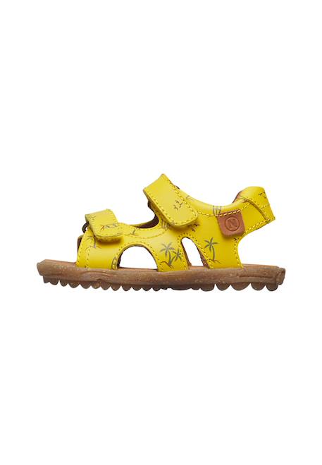 Sandales en cuir sky Jaune- 3 - vertbaudet enfant 