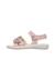 Sandales en cuir avec des fleurs brahma Rose- 3 - vertbaudet enfant 