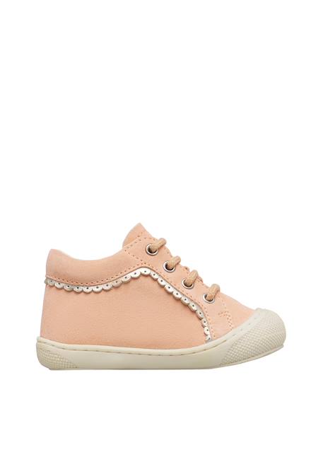 Chaussures premiers pas en suède nyvola Pêche- 1 - vertbaudet enfant 