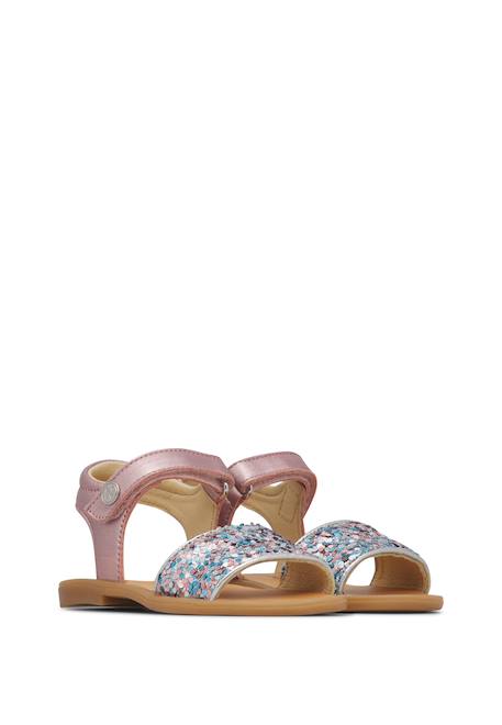 Sandales en cuir niae Rose poudré- 2 - vertbaudet enfant 
