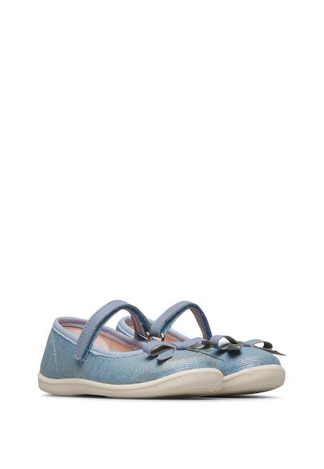 Ballerines en tissu claries 2 Bleu- 2 - vertbaudet enfant 