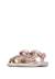 Sandales en cuir avec des fleurs brahma Rose- 5 - vertbaudet enfant 