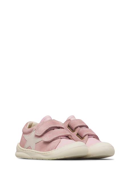 Chaussures en cuir et en daim babe 2 Céleste-blanc+Rose-blanc crème 7 - vertbaudet enfant 