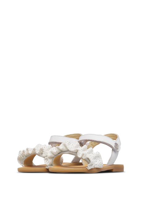 Sandales en cuir asiele Blanc- 5 - vertbaudet enfant 